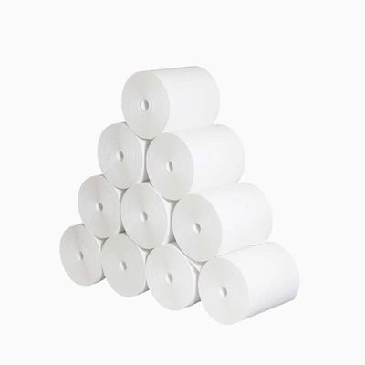 Rolki papieru termicznego z nadrukiem z czystej masy drzewnej o wymiarach 80x80x12 mm